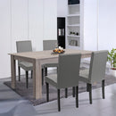 Leon 4+1 étkező garnitúra yorki tölgy-szürke