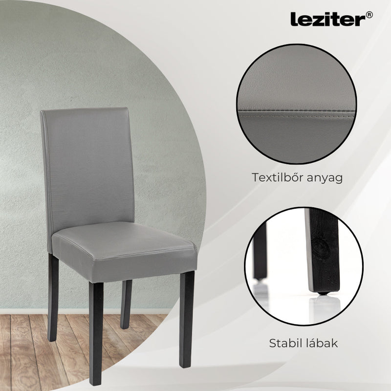 Leon 6+1 étkező garnitúra yorki tölgy-szürke