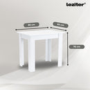 Leon 4+1 étkező garnitúra fehér-fekete