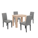 Leon 4+1 étkező garnitúra sonoma tölgy-szürke