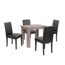 Leon 4+1 étkező garnitúra yorki tölgy-fekete