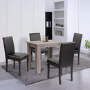 Leon 4+1 étkező garnitúra yorki tölgy-fekete