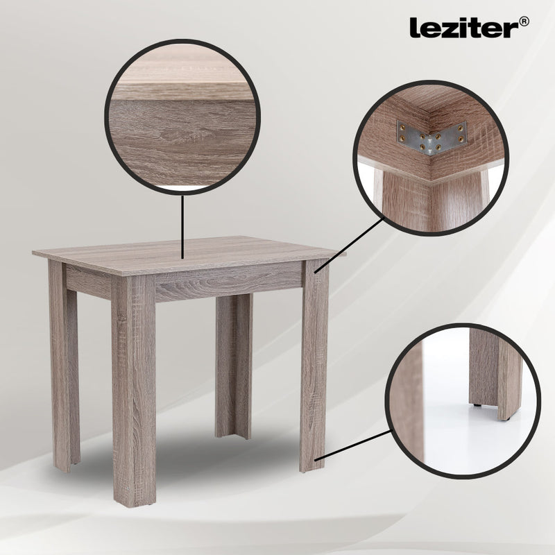 Leon 4+1 étkező garnitúra yorki tölgy-fekete