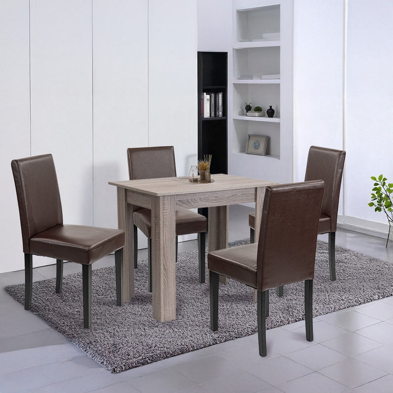 Leon 4+1 étkező garnitúra yorki tölgy-barna