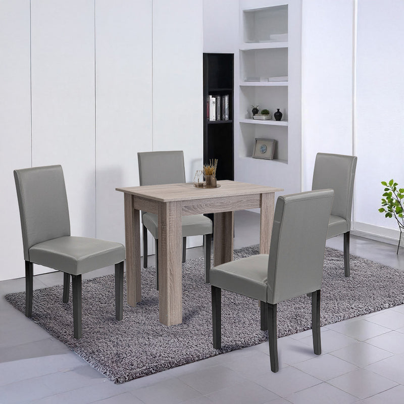 Leon 4+1 étkező garnitúra yorki tölgy-szürke