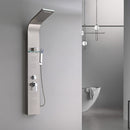 Alegro Silver hidromasszázs zuhanypanel, rozsdamentes acél