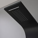 Alegro Black hidromasszázs zuhanypanel, rozsdamentes acél