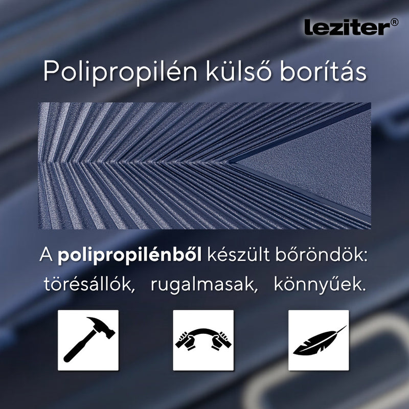 TraveLux Endure kabinbőrönd keményfedeles levehető kerékkel 35x55x20 cm sötét kék