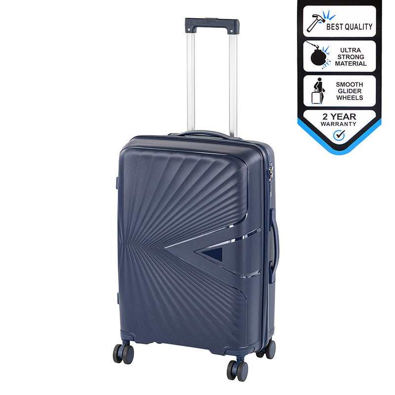 TraveLux Endure közepes bőrönd keményfedeles 42x65x24 cm sötét kék