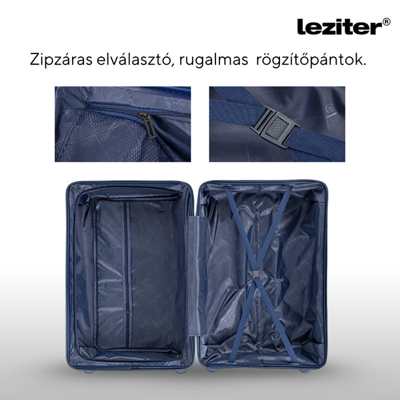 TraveLux Endure közepes bőrönd keményfedeles 68x45x25 cm sötét kék