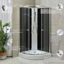 Marco Black II zuhanykabin 90x90x195 cm