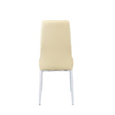 Tino NOVA Étkezőszék bézs textilbőr + fém