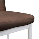 Tino NOVA Étkezőszék barna textilbőr + fém - barna