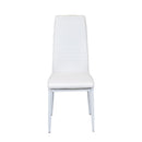 Tino NOVA Étkezőszék fehér textilbőr + fém - fehér