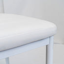 Tino NOVA Étkezőszék fehér textilbőr + fém - fehér