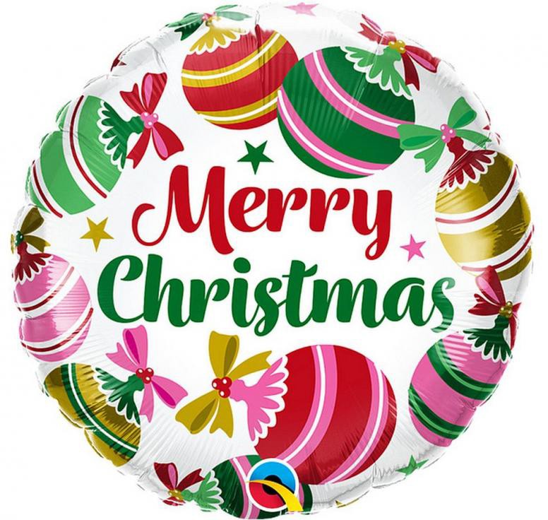 Karácsonyi Ornaments fólia lufi 46 cm, J-MLG014901