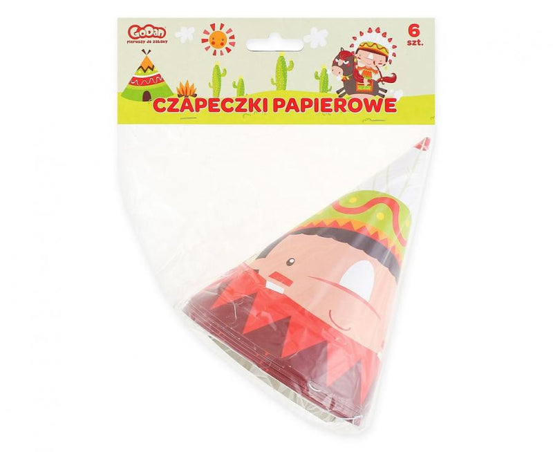 Indian Party, Indián parti kalap, csákó 6 db-os, J-MLG104660