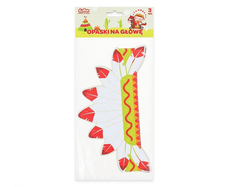 Indian Party, Indián fejpánt 3 db-os, J-MLG104691