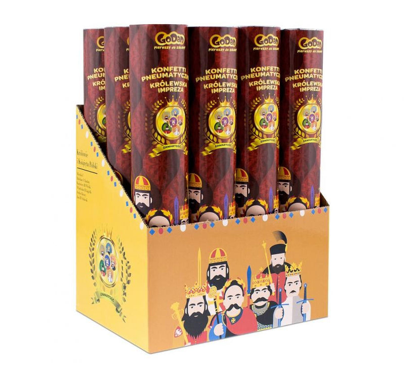 Királyok Royal konfetti kilövő 30 cm, J-MLG105698