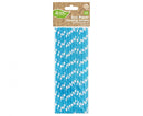 Kék Blue Polka Dots papír szívószál 24 db-os, J-MLG114775