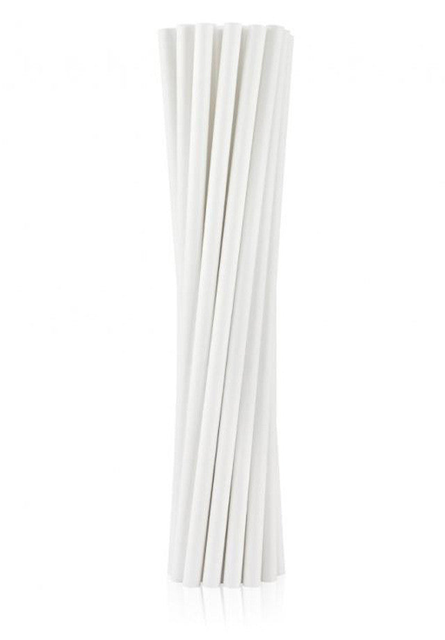 Fehér White papír szívószál 12 db-os, J-MLG125887