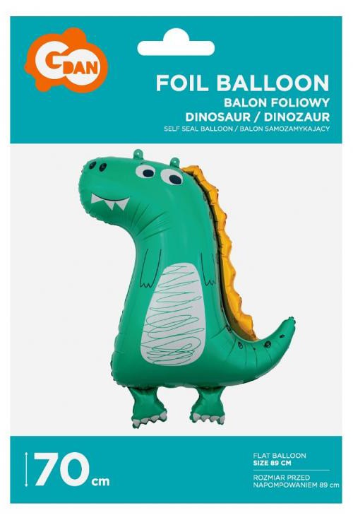 Dinoszaurusz Green fólia lufi 70 cm, J-MLG127119