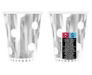 Ezüst B&C Polka Dots Silver papír pohár 6 db-os 266 ml, J-MLG128178