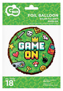 Játék Game On fólia lufi 45 cm, J-MLG148237