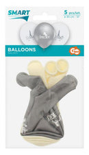 Unikornis Silver léggömb, lufi 5 db-os 12 inch (30cm), J-MLG150216