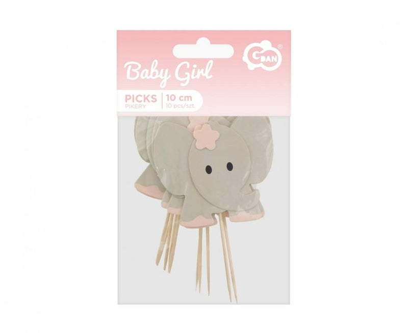 Elefánt Pink díszítő pálca 10 db-os, J-MLG153668