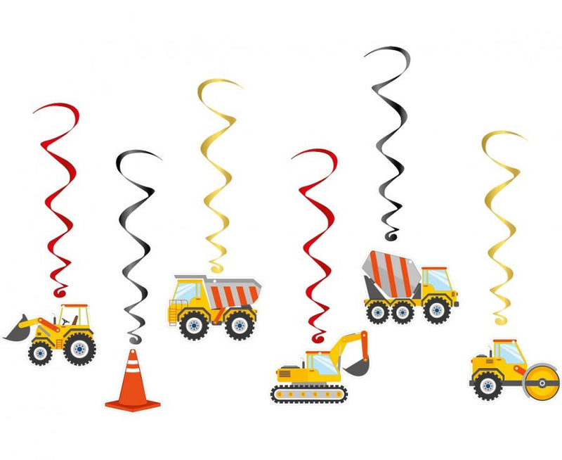 Construction, Építkezés szalag dekoráció 6 db-os szett, J-MLG154238