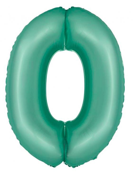Menta 0-ás Mint Mat szám fólia lufi 76 cm, J-MLG157857