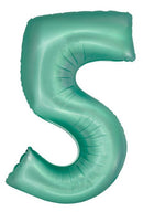 Menta 5-ös Mint Mat szám fólia lufi 76 cm, J-MLG158571