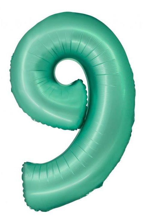 Menta 9-es Mint Mat szám fólia lufi 76 cm, J-MLG158656