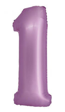 Levendula 1-es Lavender Mat szám fólia lufi 76 cm, J-MLG158670