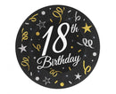 Happy Birthday 18 B&C papírtányér 6 db-os 18 cm, J-MLG164527