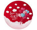 Szerelem Love Is In The Air Red papírtányér 6 db-os 18 cm, J-MLG165593