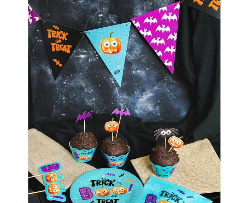 Halloween Boo zászlófüzér 250 cm, J-MLG166316