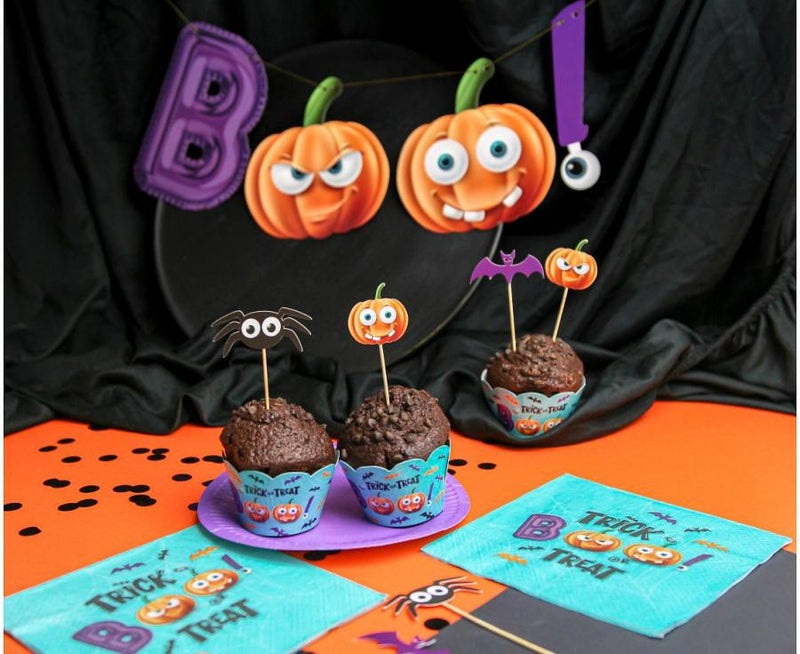 Halloween Boo papír felirat 150 cm, J-MLG166330