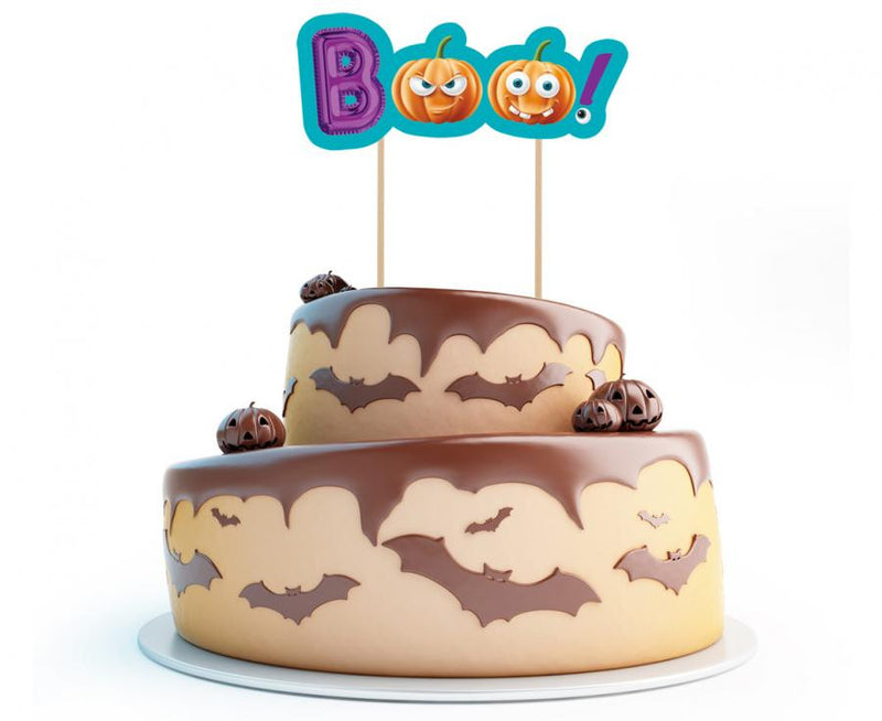 Halloween Boo torta dekoráció 18 cm, J-MLG166392