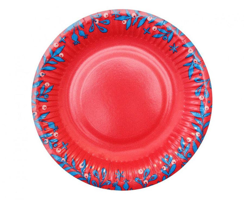 Karácsonyi Let It Snow papírtányér 6 db-os 18 cm, J-MLG168877