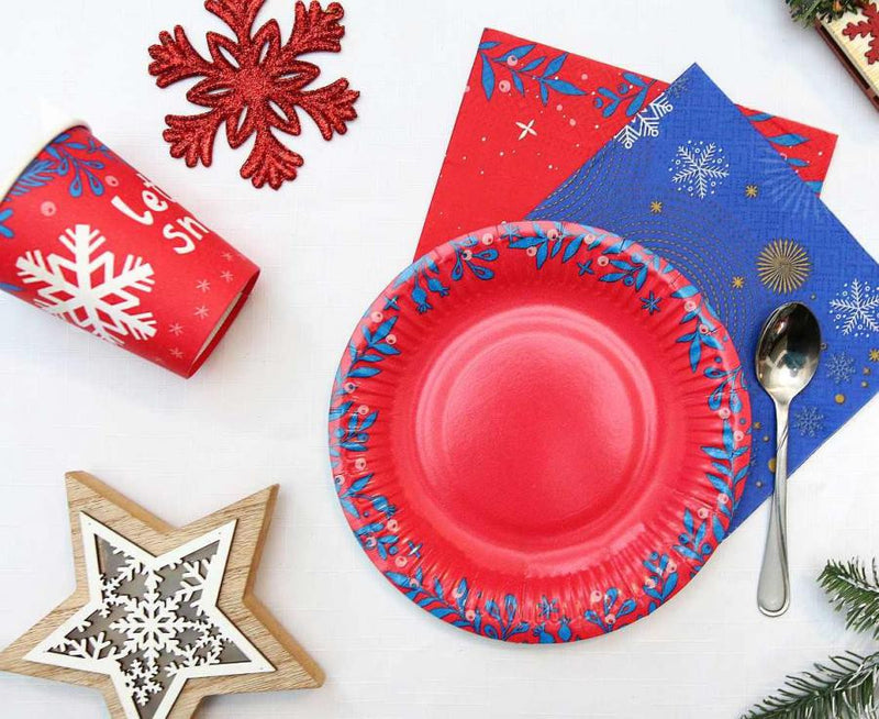 Karácsonyi Let It Snow papír pohár 6 db-os 250 ml, J-MLG168990