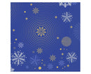 Karácsonyi Navy Blue Snowflakes szalvéta 20 db-os 33x33 cm, J-MLG169133