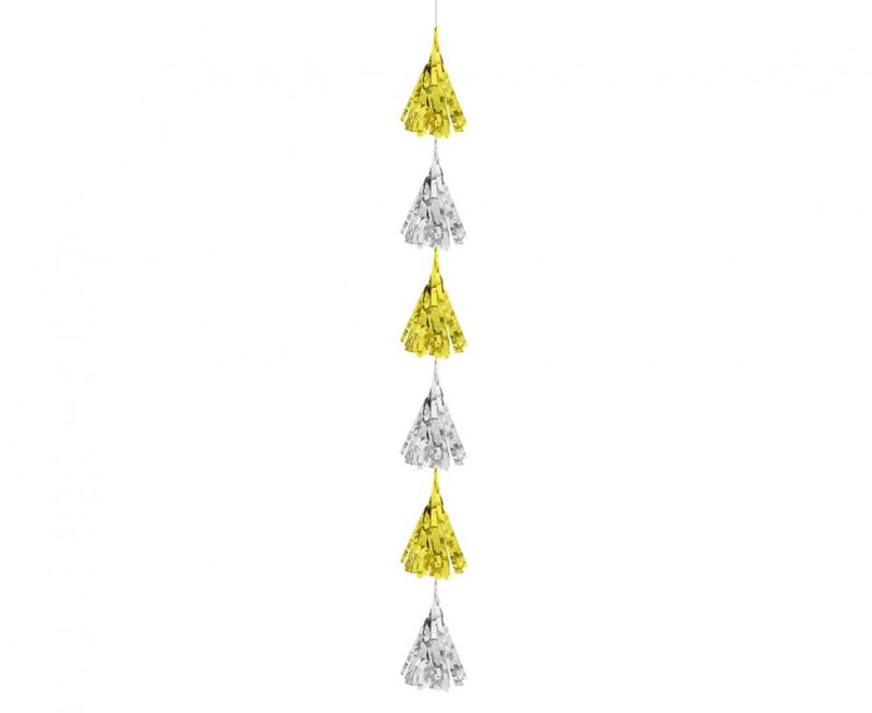 B&C Gold-Silver, Arany-Ezüst szalag dekoráció 180 cm, J-MLG169249