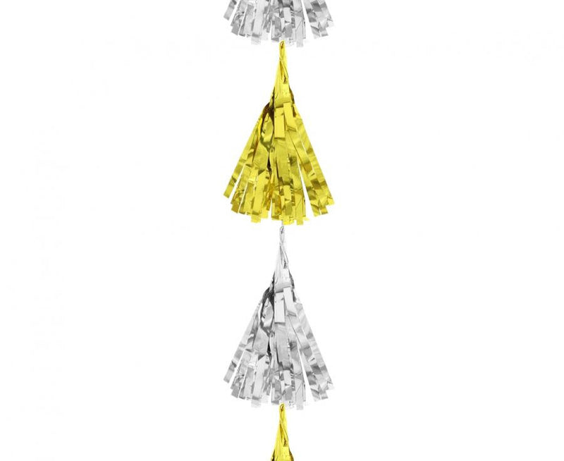 B&C Gold-Silver, Arany-Ezüst szalag dekoráció 180 cm, J-MLG169249