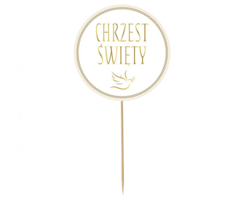 Chrzest Święty torta dekoráció 14 cm, J-MLG169669