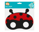 Katicabogár Ladybug filc maszk 18,5 cm, J-MLG171174