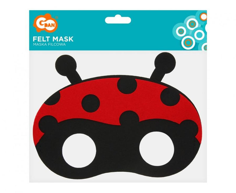 Katicabogár Ladybug filc maszk 18,5 cm, J-MLG171174