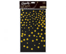Fekete Black Gold Dots fólia asztalterítő 137x183 cm, J-MLG173178