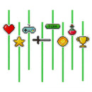 Játék Game On papír szívószál 8 db-os, J-MLG179316